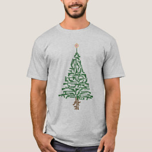 T-shirt Arbre de Noël du chasseur du deuxième amendement