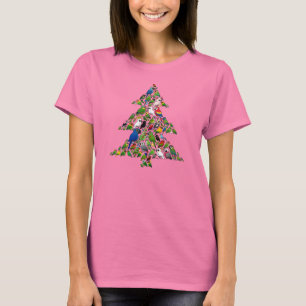 T-shirt Arbre de Noël du perroquet
