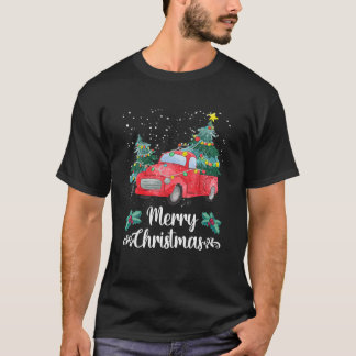 T-shirt Arbre de Noël en Wagon vintage sur les vacances de