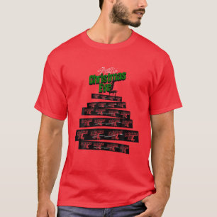 T-shirt Arbre de Noël Evel Pour Enfants Hommes Musique Ban