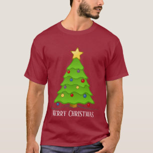 T-shirt arbre de Noël festif ajouter du texte