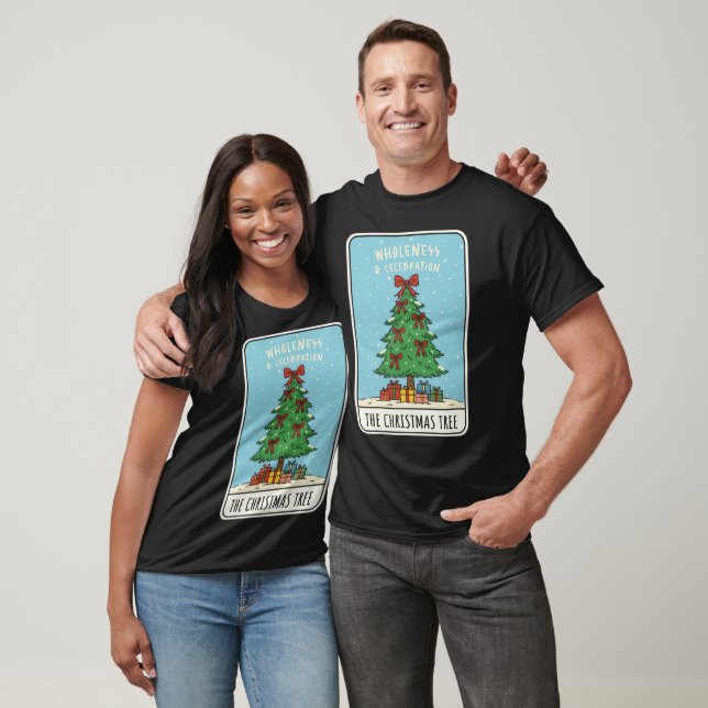 T-shirt Arbre de Noël Fête Cadeaux de Fêtes (Unisexe)