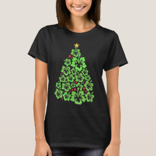 T-shirt Arbre de Noël hawaïen Mele Kalikimaka Hawaii Tro