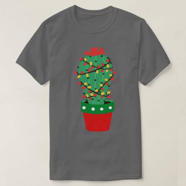 T-shirt Arbre de Noël I Cactus (Design devant)