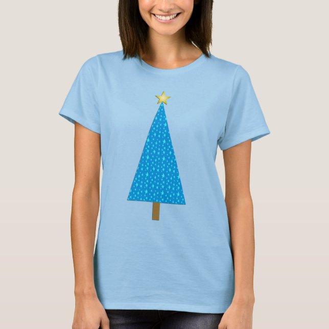 T-shirt Arbre de Noël moderne (Devant)