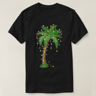T-shirt Arbre de Noël Palmier Tropical Design de Fêtes