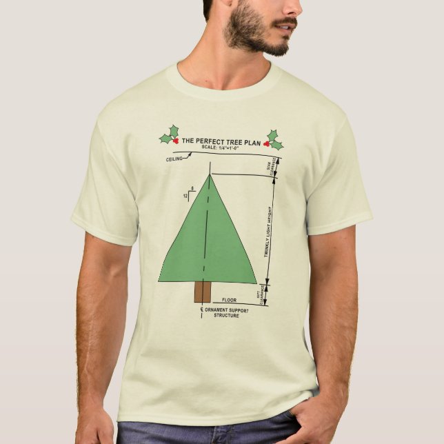 T-shirt Arbre de Noël parfait (Devant)