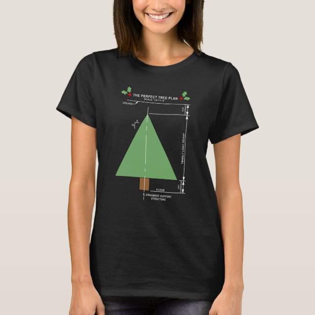 T-shirt Arbre de Noël parfait (Devant)