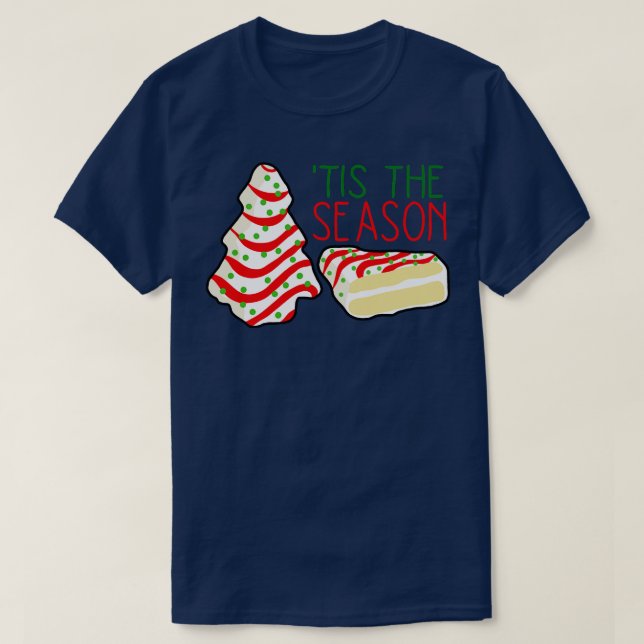 T-shirt Arbre de Noël Petit gâteau Debbie (Design devant)