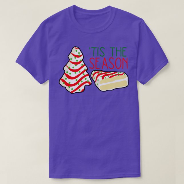 T-shirt Arbre de Noël Petit gâteau Debbie (Design devant)