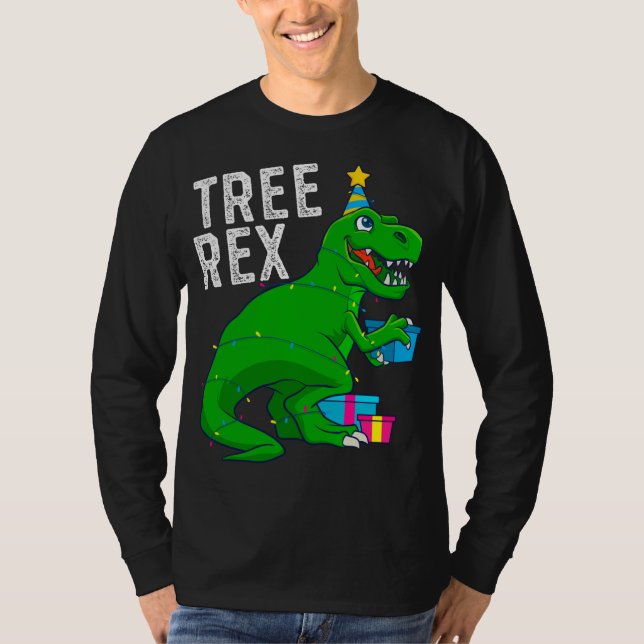 T-shirt Arbre de Noël Rex Dinosaur Xmas Trex Funny (Devant)