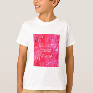 T-shirt Arbre de Noël rose brillant