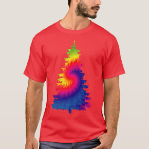 T-shirt Arbre de Noël Tie Dye