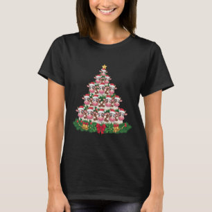 T-shirt Arbre de Noël Vache Drôle Amateur de Vaches Noël