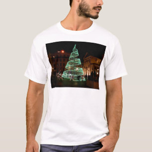 T-shirt Arbre de Noël vert lumineux
