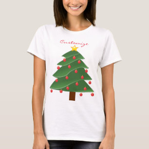 T-shirt arbre de Noël vert Thunder_Cove