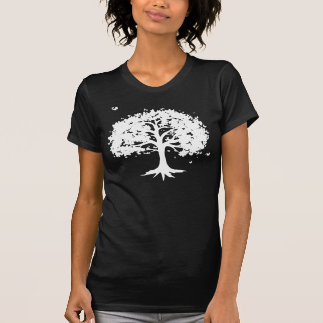 T-shirt Arbre de papillon, foncé (Devant)