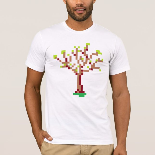 T-shirt Arbre de pixel (Devant)