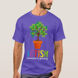 T-shirt Arbre de sensibilisation sur l'autisme Puzzle Auti