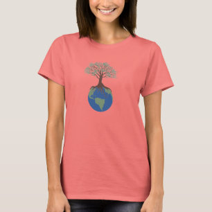 T-shirt Arbre de sonnerie de dames de la vie