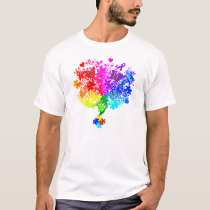T-shirt Arbre de spectre d'autisme