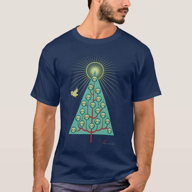 T-shirt Arbre de vacances de Skullbirds (Devant)