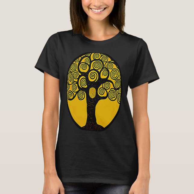 T-shirt Arbre de vie à Gustav Klimt (Devant)