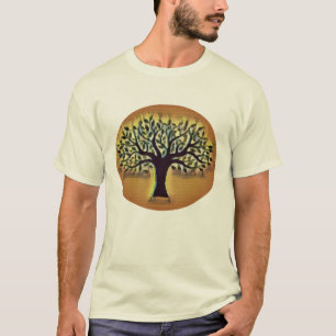T-shirt Arbre de vie Art Abstrait de la nature