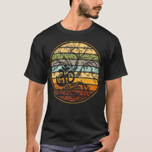T-shirt Arbre de vie avec Om Symbole Yoga Cadeau Retro Pul