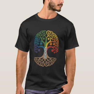 T-shirt Arbre de Vie Coloré Viking Midgard Asgard Thor Wal