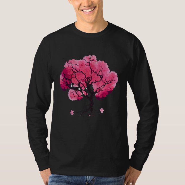 T-shirt Arbre de vie de cerisier en fleurs (Devant)