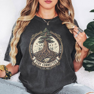 T-shirt Arbre de Vie Emblème de Puissance Naturelle