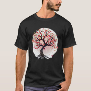 T-shirt Arbre de vie en fleurs de cerisier d'inspiration j