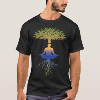 T-shirt Arbre de Vie ésotérique Yoga Arbre de Vie Méditati