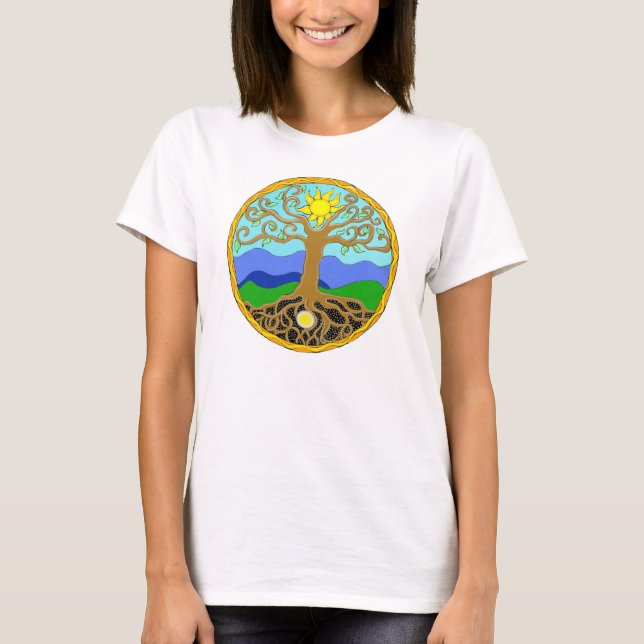 T-shirt Arbre de vie Mandala (Devant)
