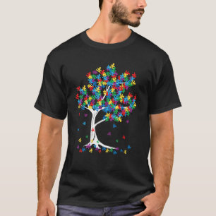 T-shirt Arbre de Vie Mois de la sensibilisation à l'autism