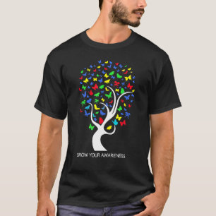 T-shirt Arbre de vie papillon autisme pour enfants autiste