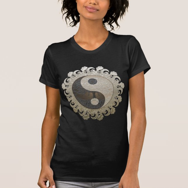 T-shirt Arbre de Yin Yang de la vie (Devant)