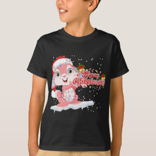 T-shirt Arbre d'éclairage Noël Lapin Lapin Lapin Lapin Lap