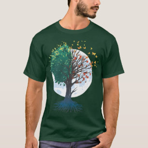 T-shirt Arbre Des Papillons Papillons Automne Papillon Aut