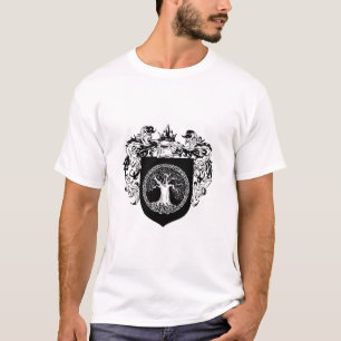 T-shirt Arbre du bouclier de la vie des bras