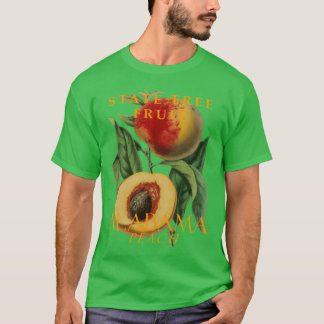 T-shirt Arbre du territoire de l'Alabama Fruit de la Pêche