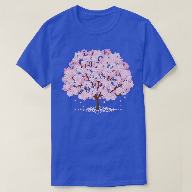 T-shirt Arbre en fleurs de cerisier Sakura (Design devant)