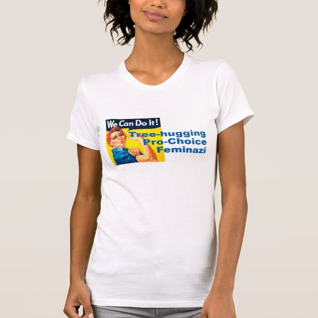T-shirt Arbre étreignant Feminazi pour l'avortement et (Devant)
