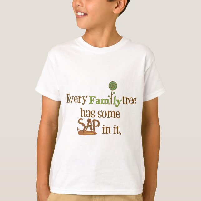 T-shirt Arbre familial amusant (Devant)