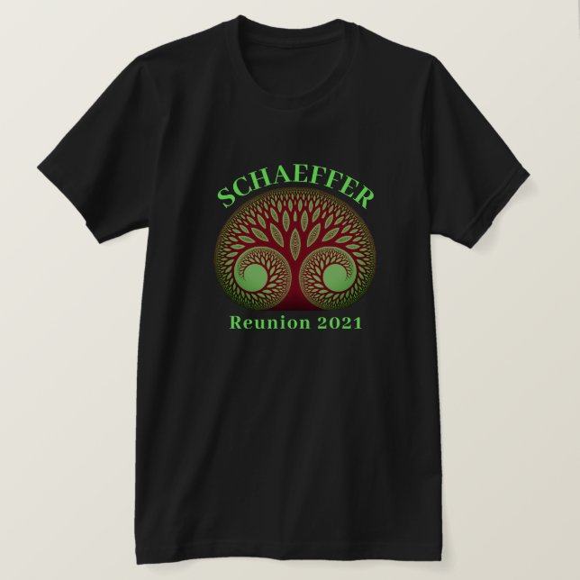 T-shirt Arbre familial de la vie Événement ou Réunion (Design devant)