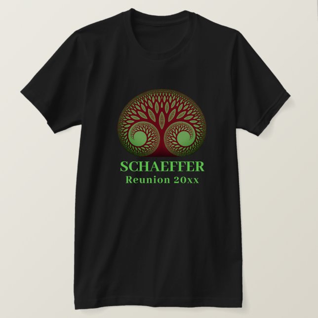 T-shirt Arbre familial de la vie Événement ou Réunion (Design devant)