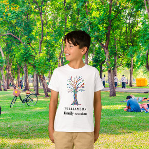T-shirt Arbre familial de réunion personnalisée