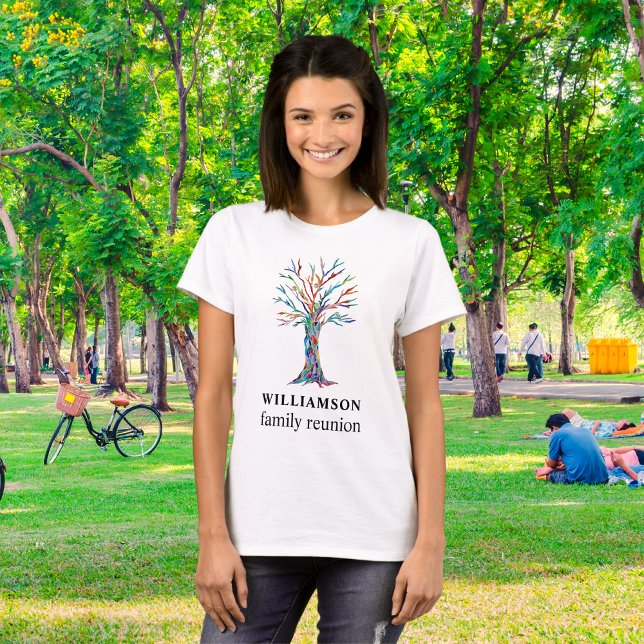 T-shirt Arbre familial de réunion personnalisée (Créateur téléchargé)