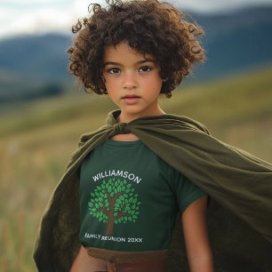 T-shirt Arbre Généalogique Cool Personnalisé Réunion Enfan
